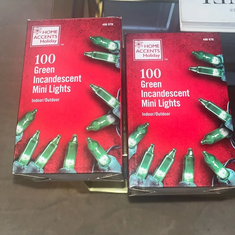 Green christmas lights